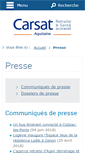 Mobile Screenshot of presse.carsat-aquitaine.fr